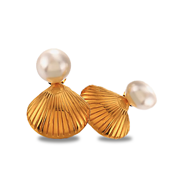 Creolen Perl Shell Earrings*