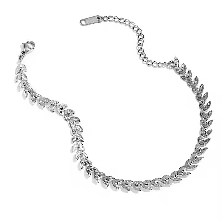 LeafchainNecklace_silber