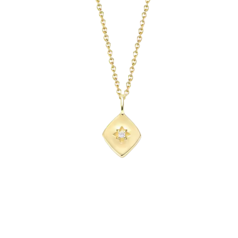 Leselles_DiamondStarNecklace_gold_Produktfoto