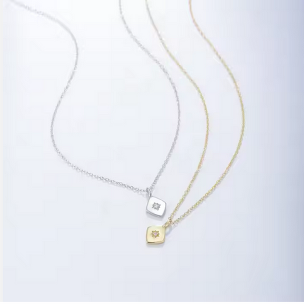 Leselles_DiamondStarNecklace_silber_Produktfoto