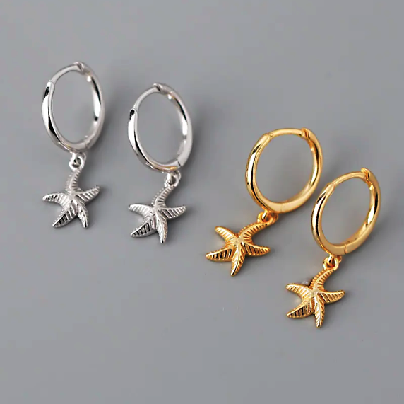 Starfish Charm Earrings*