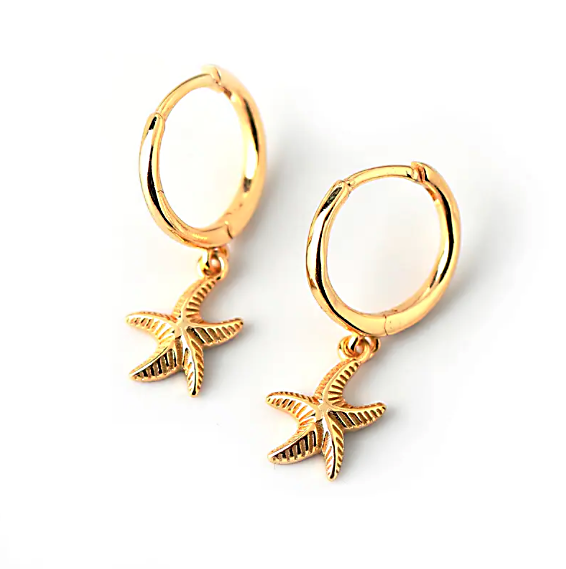 Starfish Charm Earrings*