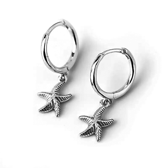 Starfish Charm Earrings*