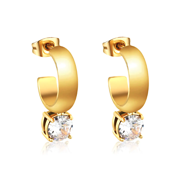 Teardrop Diamond French Ear Clip*