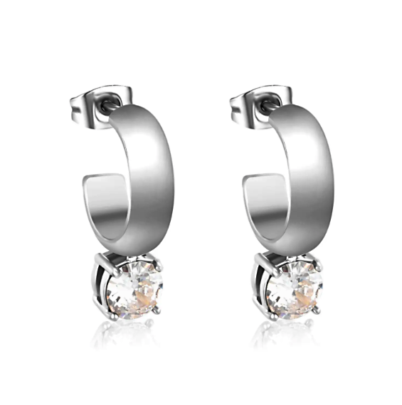 Teardrop Diamond French Ear Clip*